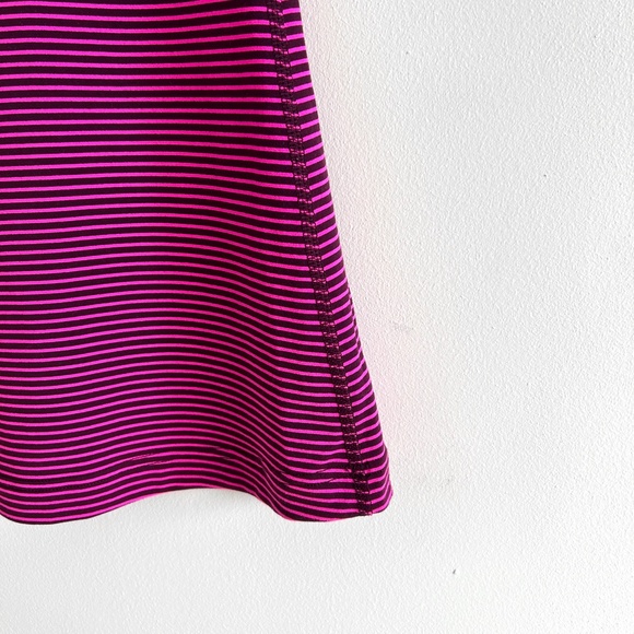 lululemon Cool Racerback Tank Top Purple Pink Stripe for Running Training Size 2 - Picture 4 of 8